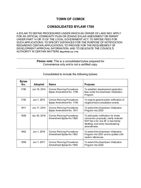 Consolidated Bylaw .